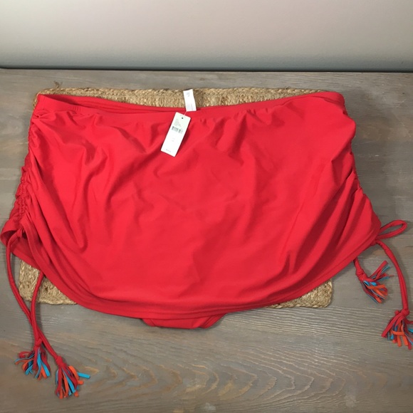 🌴 Swim by Cacique (NWT) 🌴…Women’s 24…Red Swim Bottoms/Skort! - Picture 2 of 13